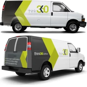 A partial van wrap.